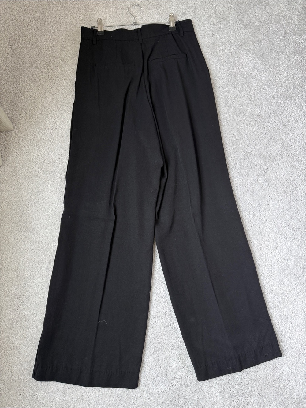 Zara Black Wide-Leg Women's Trousers - Picture 3 of 3